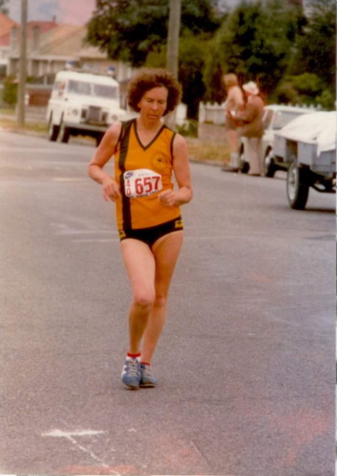 Marlaine in the 1981 World Vets Champs